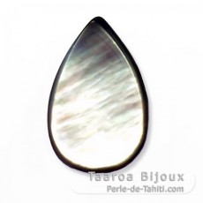 Tahitian Mother-of-pearl drop shape - 24 x 15 mm