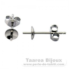 Earrings for pearls from 8 to 12 mm - Silver .925