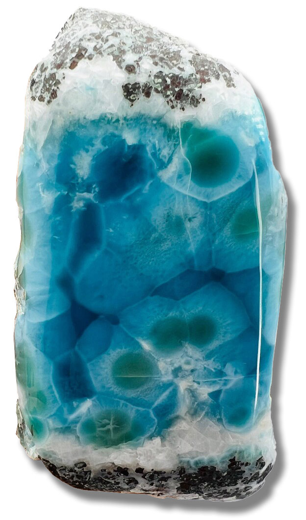 Raw Larimar stone